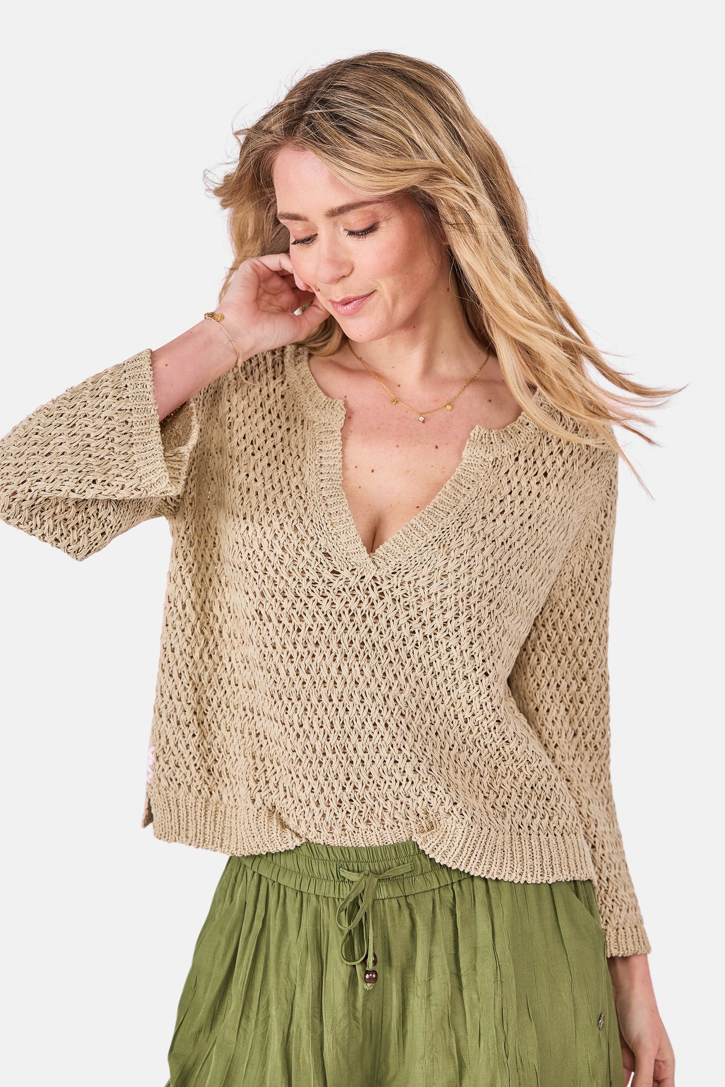 Pullover "LeneL" aus Baumwollmix