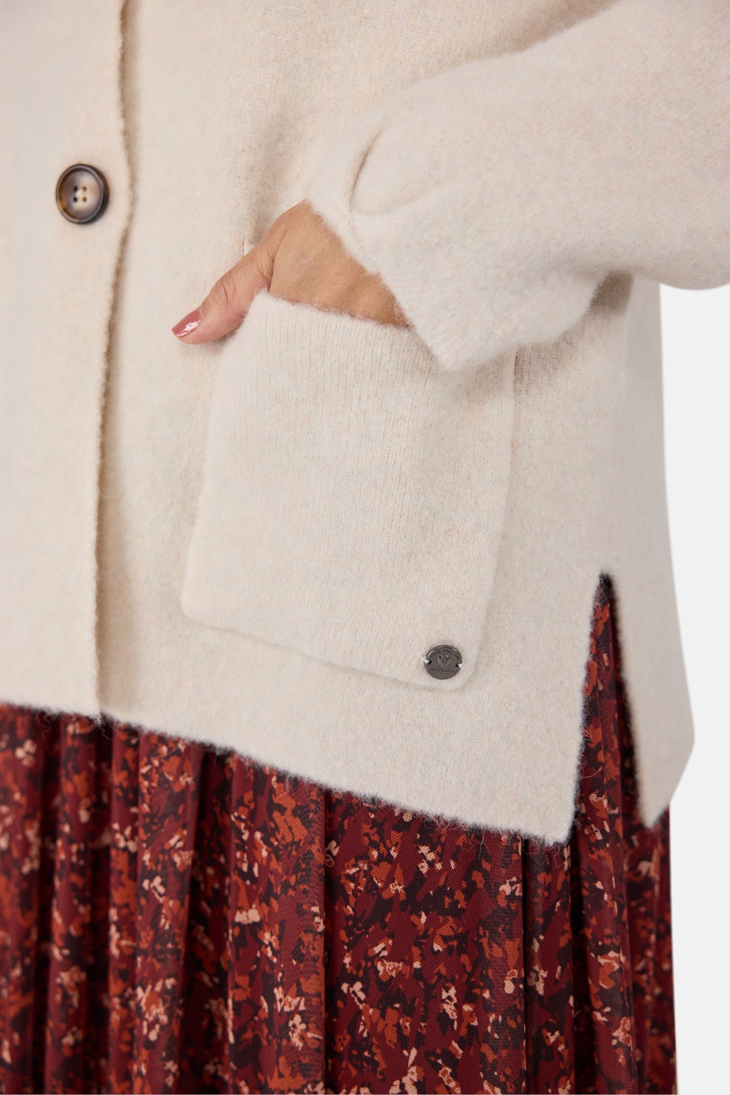 Strickjacke "LisabethL" mit Alpaka
