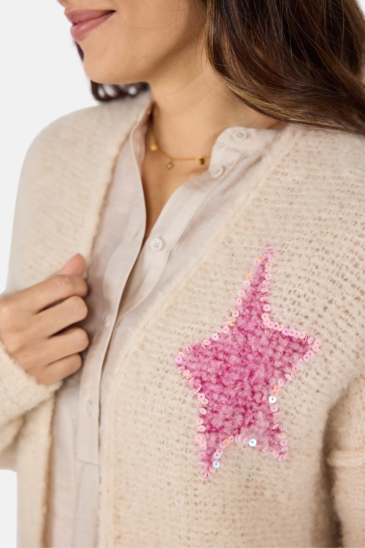 Strickjacke "TacianaL" aus Wollmix