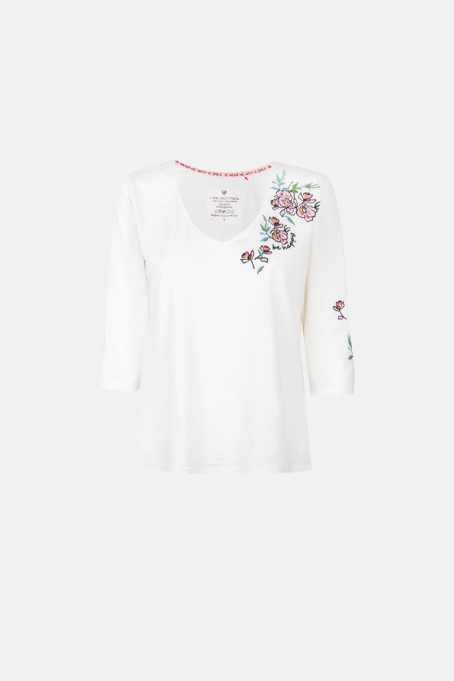 T-shirt "CordeliaL" aus Baumwollmix