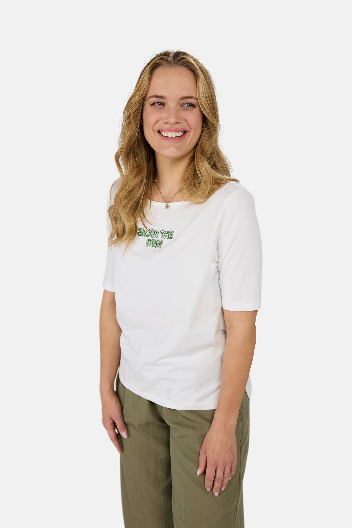 T-shirt "DinaL" mit Elasthan