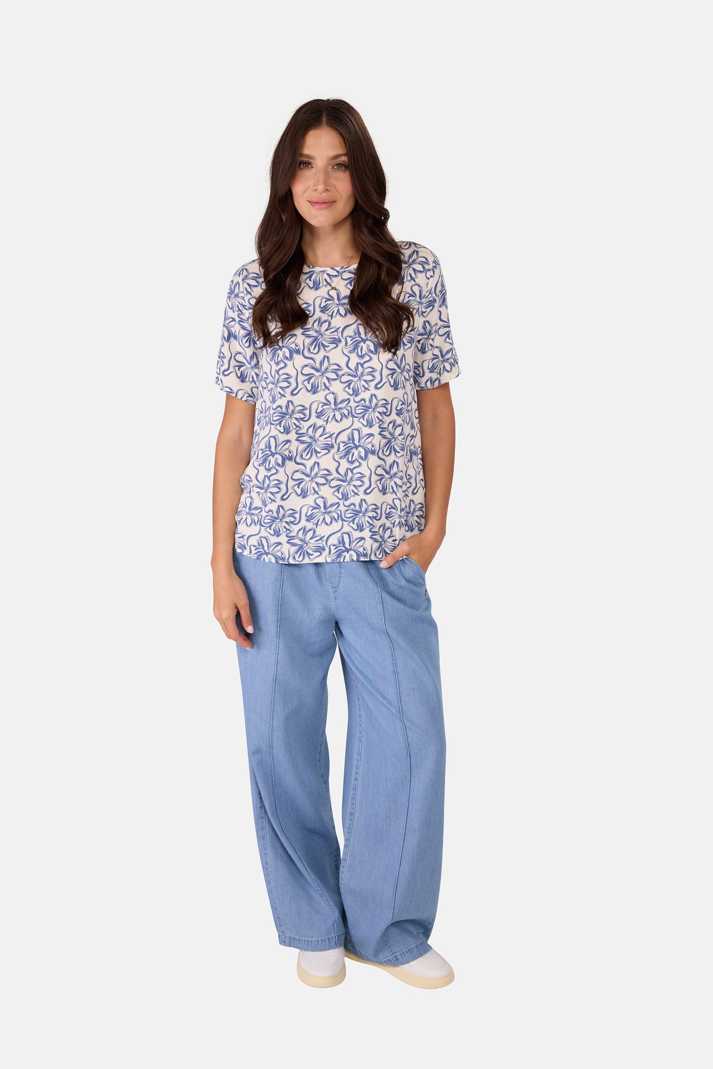 Bluse "ReneeL" aus Viskose