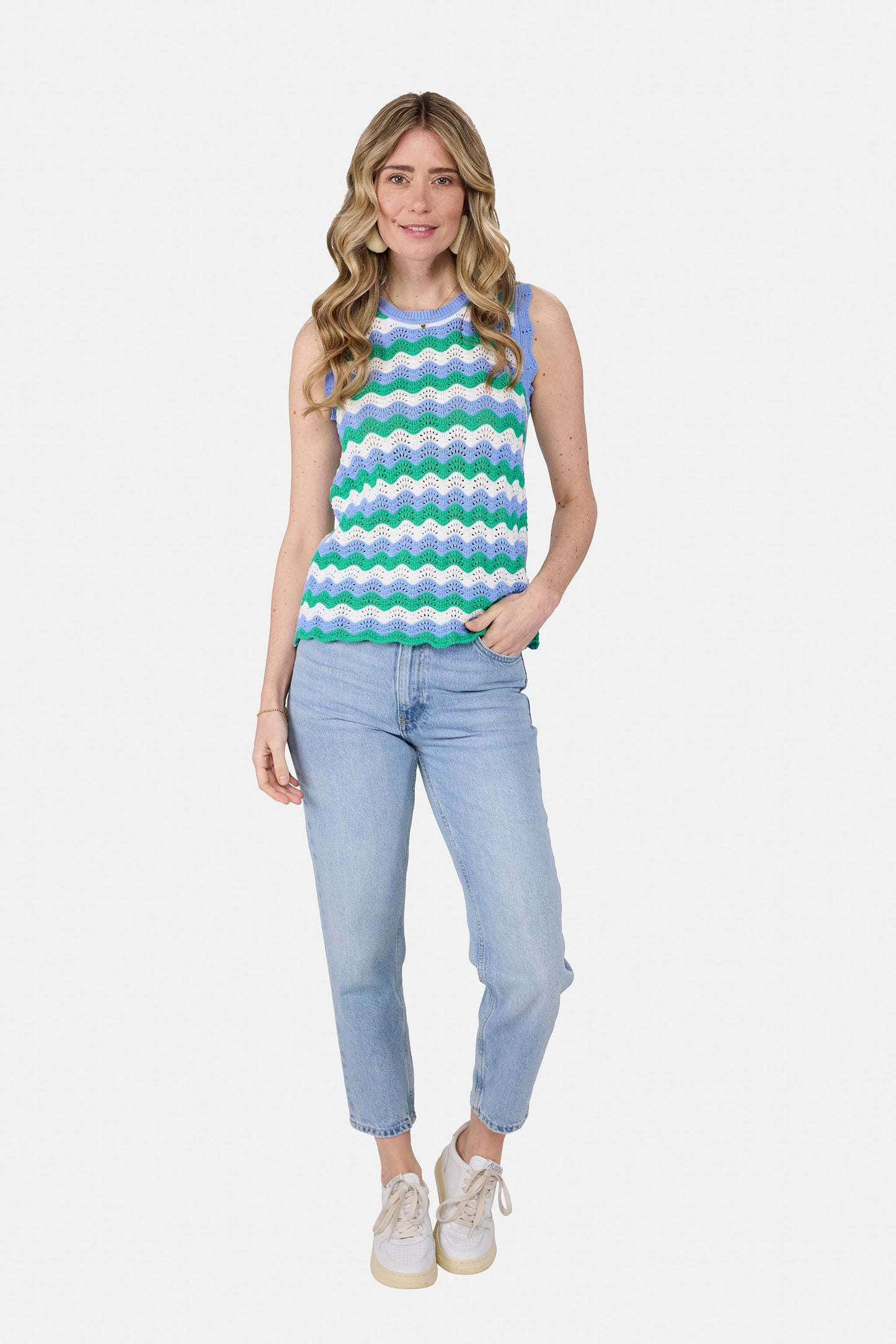 Stricktop "CarminaL" aus Baumwolle