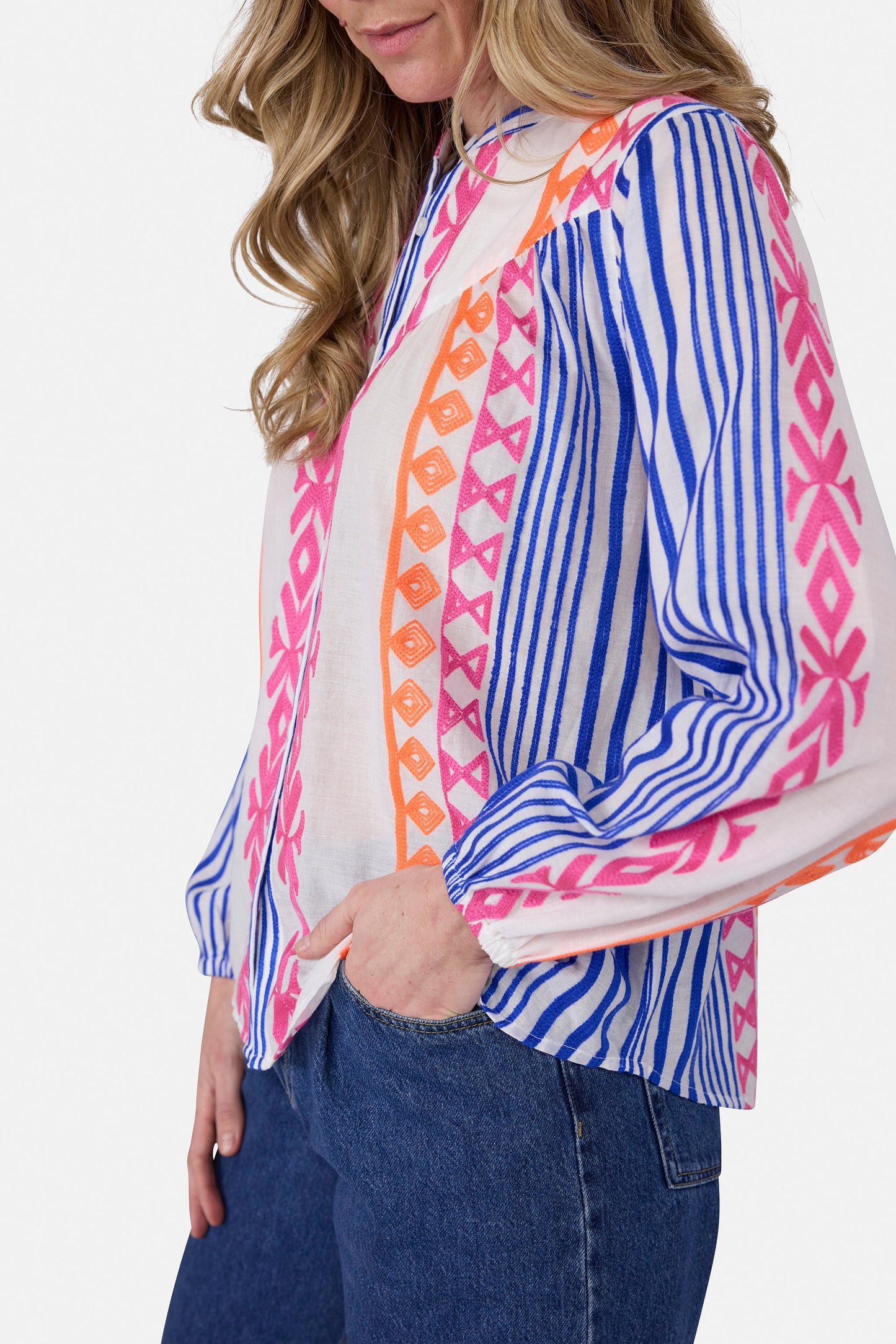 Bluse "KyraL" aus Baumwolle