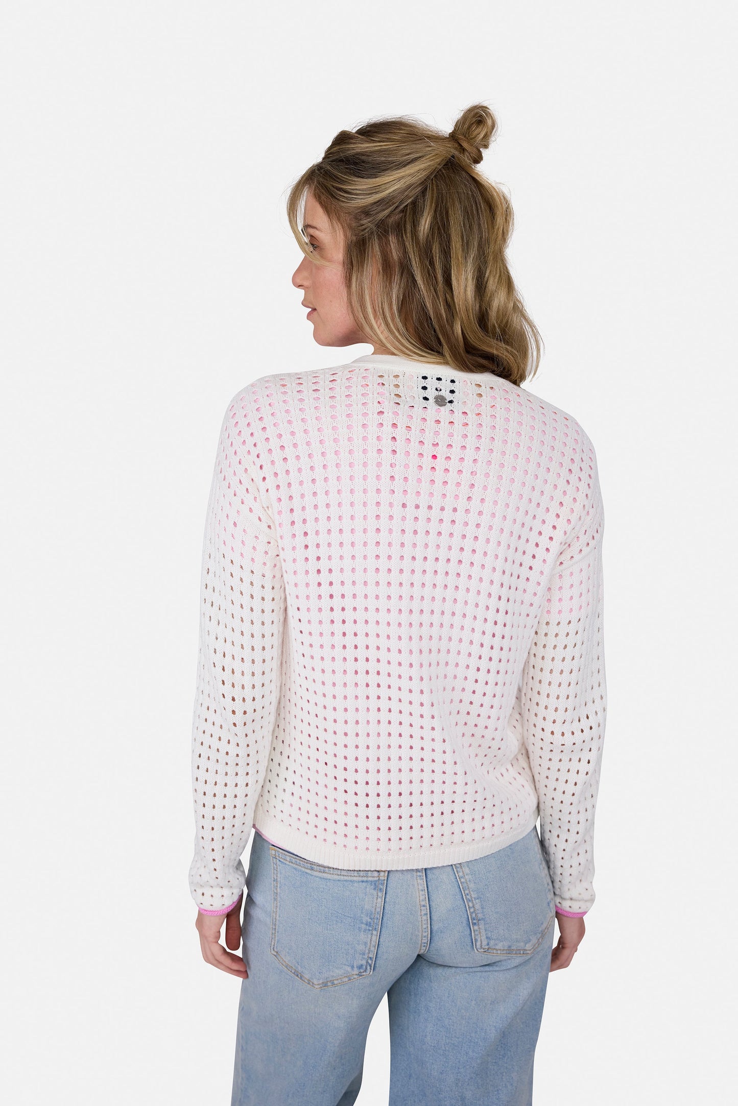 Strickjacke "HenjaL" aus Baumwolle