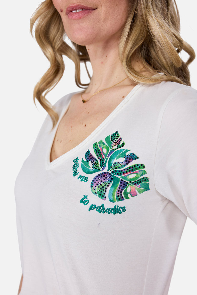 T-Shirt, "CalinaL" aus Baumwolle
