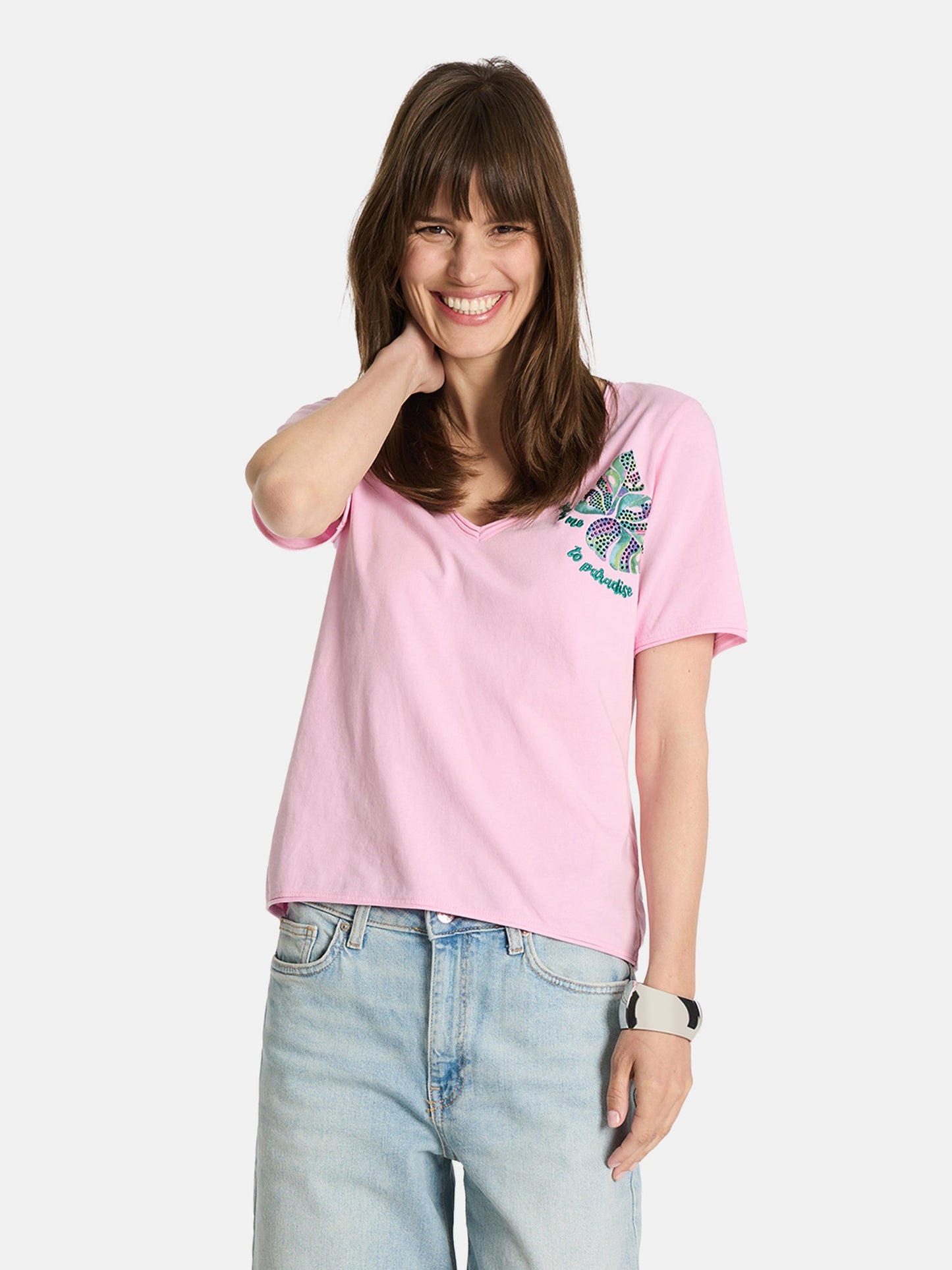 T-Shirt, "CalinaL" aus Baumwolle