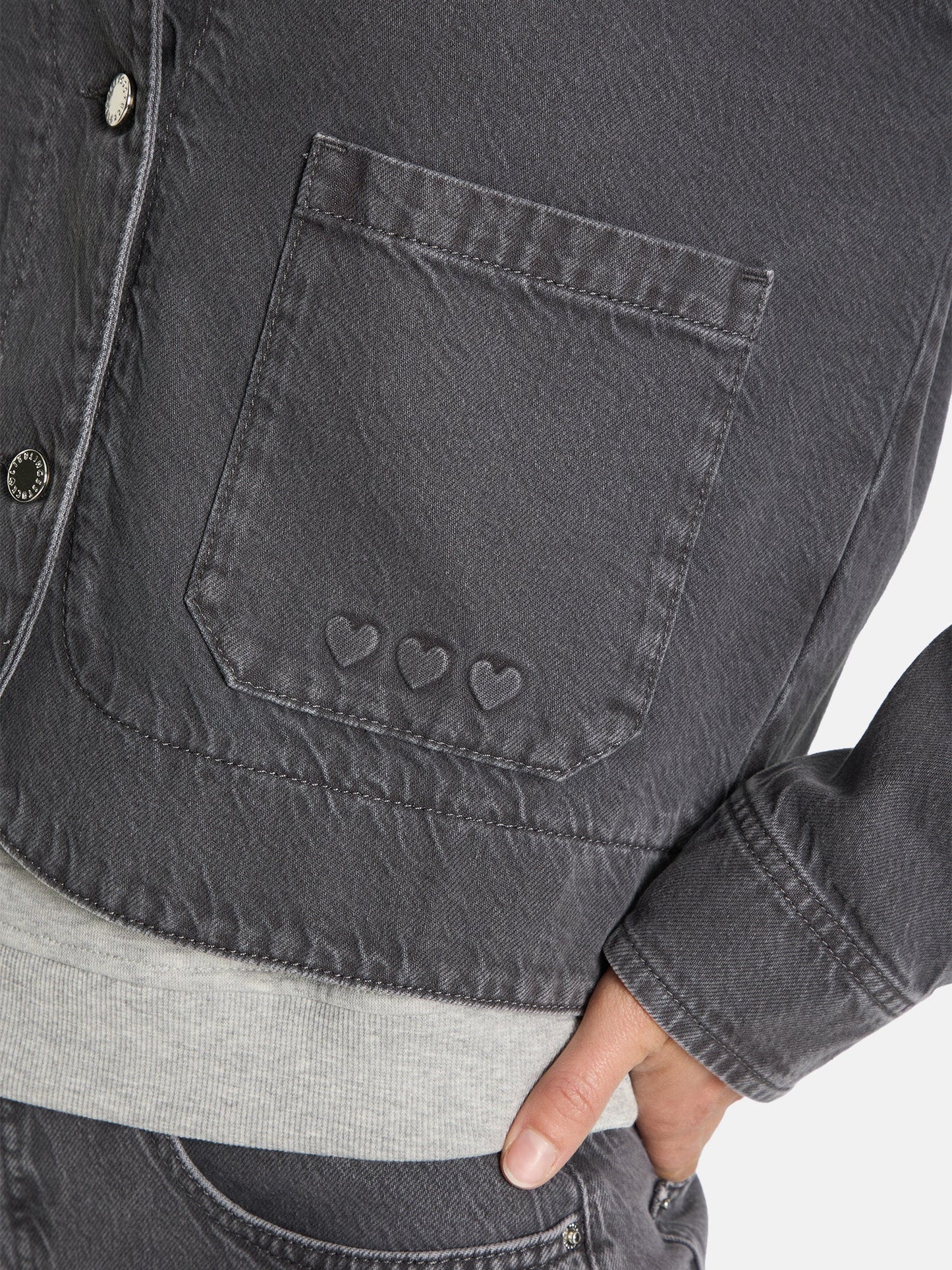 Jeansjacke "ChelseyL" aus Baumwollmix