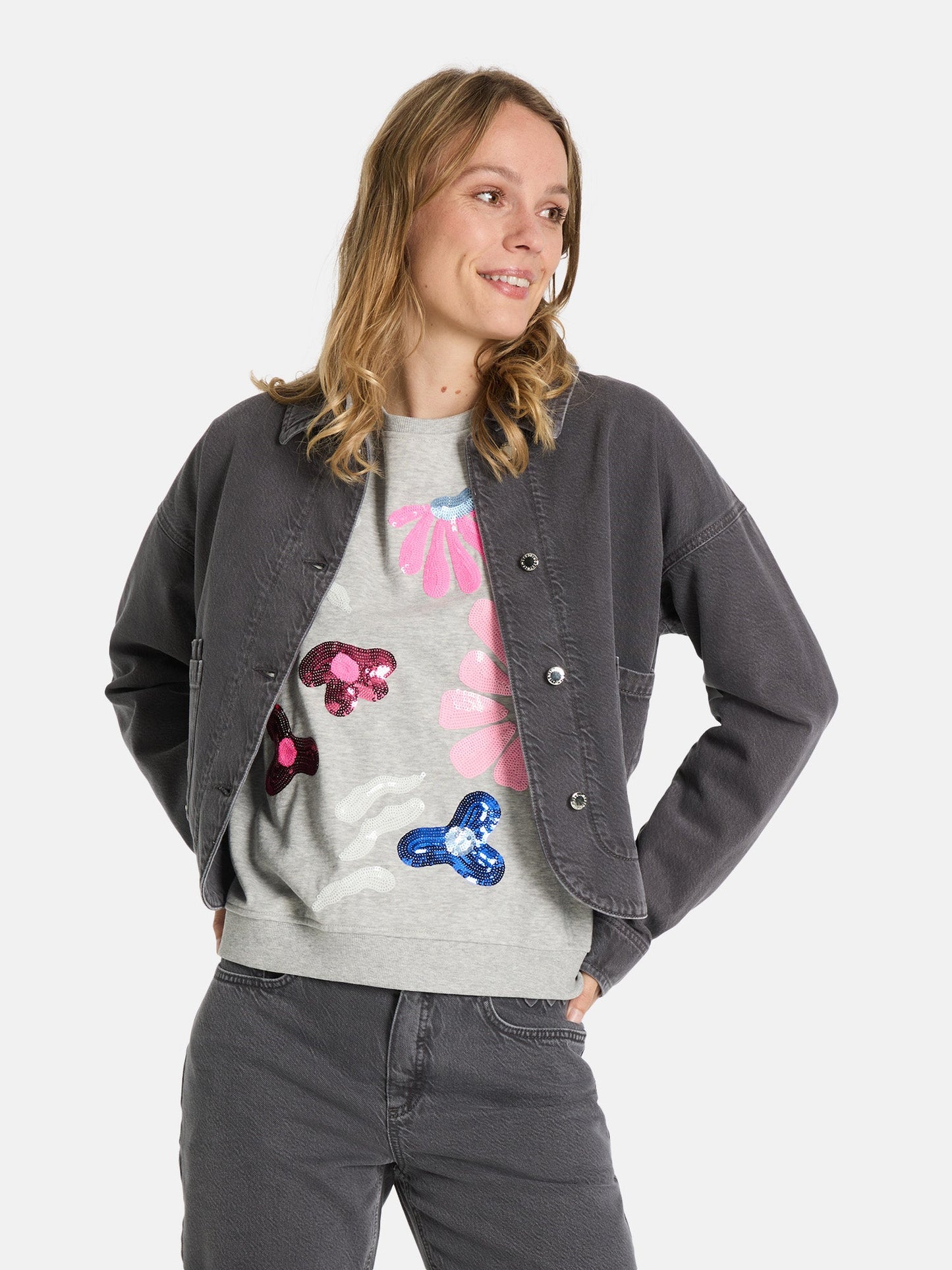 Jeansjacke "ChelseyL" aus Baumwollmix