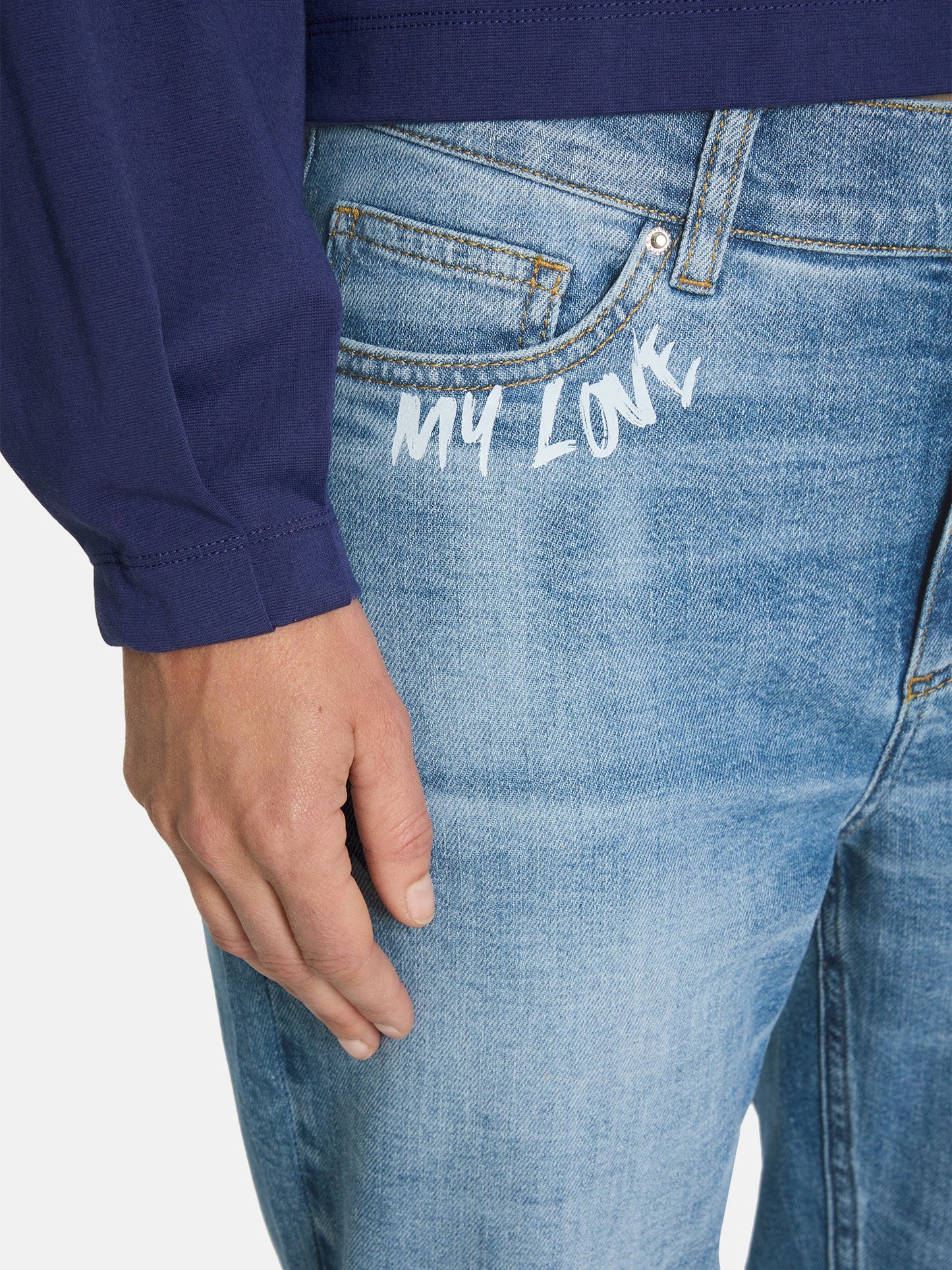 Jeans "LS-63" mit Baumwolle