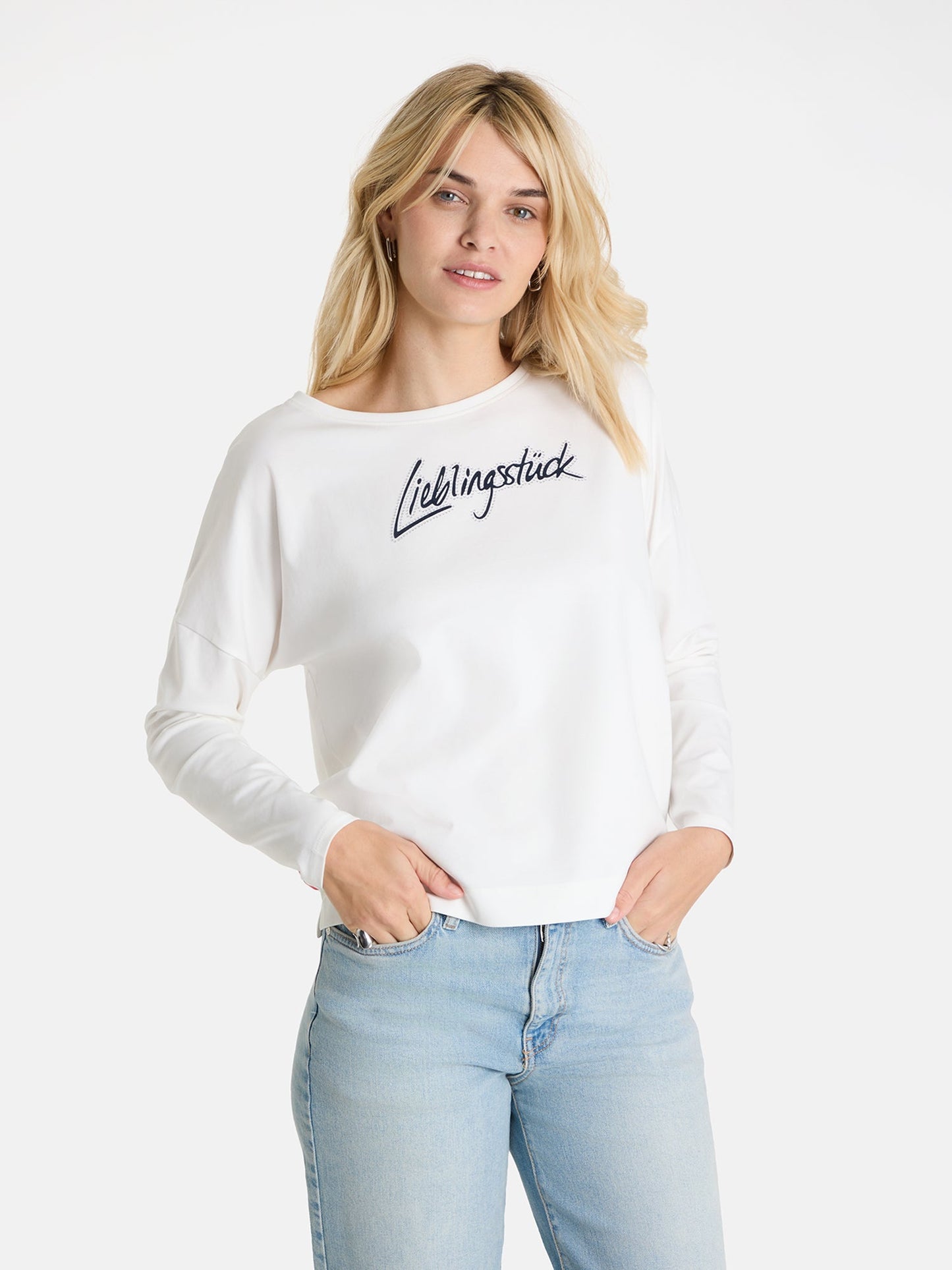 Sweatshirt "AadaL" aus Baumwollmix