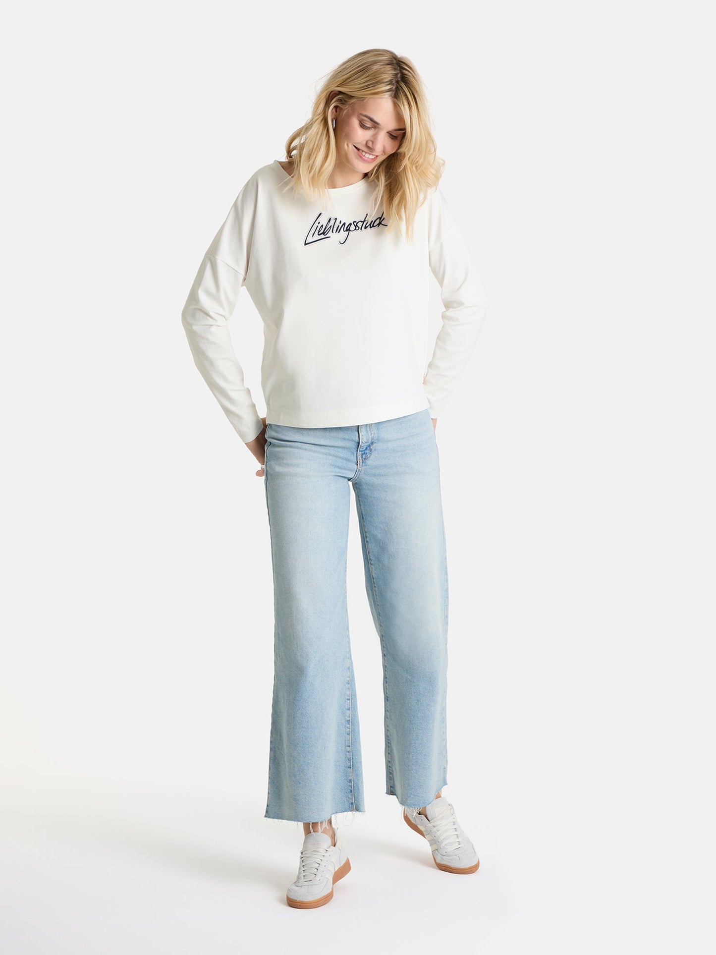Sweatshirt "AadaL" aus Baumwollmix