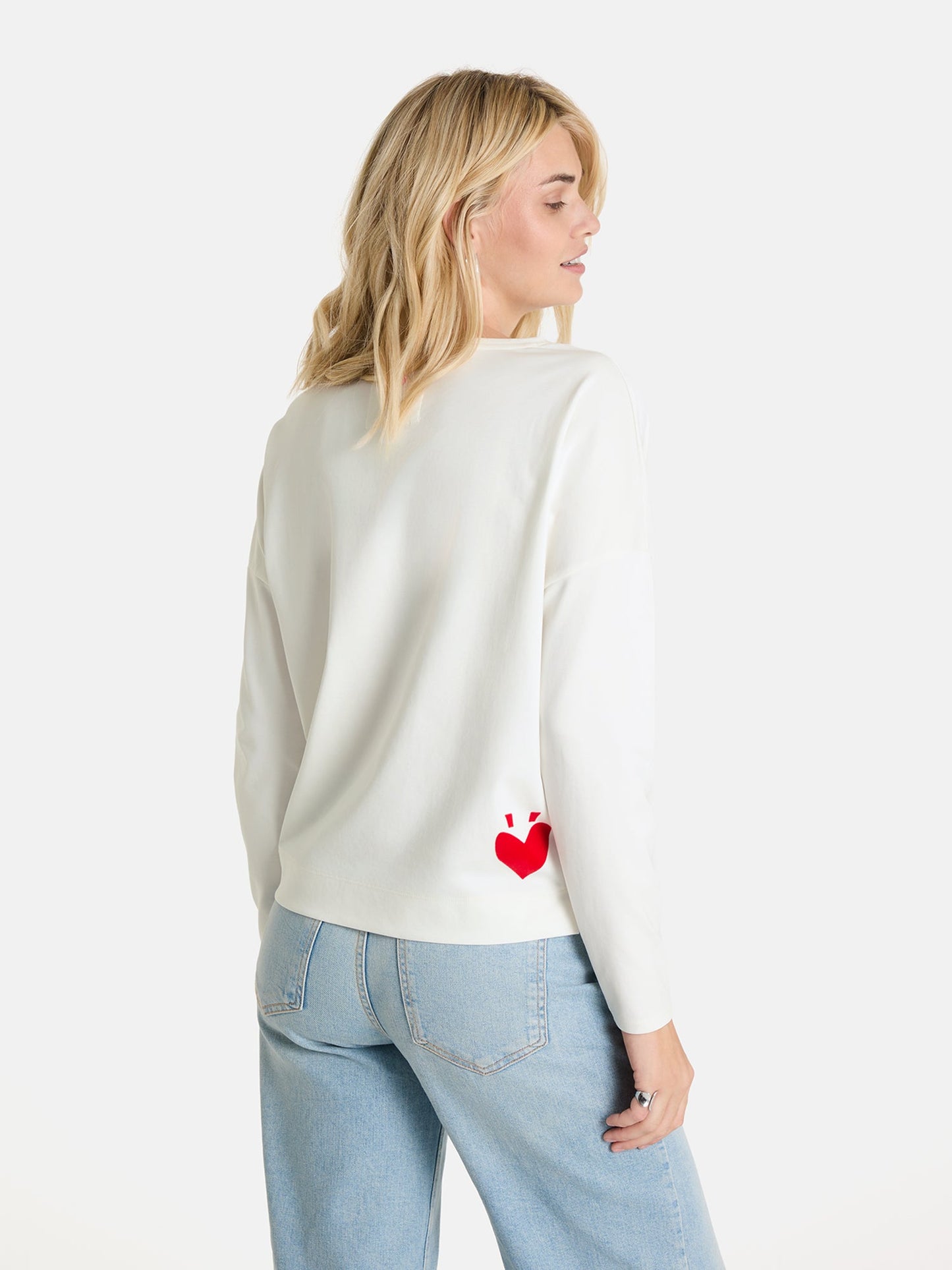 Sweatshirt "AadaL" aus Baumwollmix