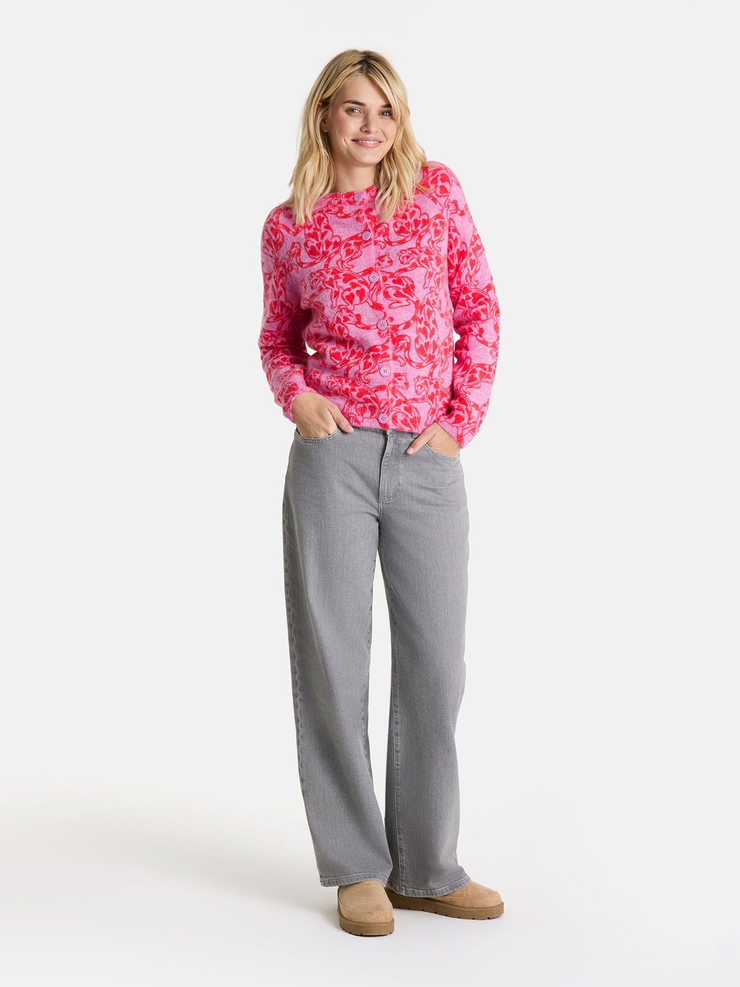 Strickjacke "AitanaL" aus Wollmix