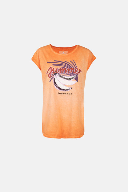 T-Shirt "CathalinL" aus Baumwolle