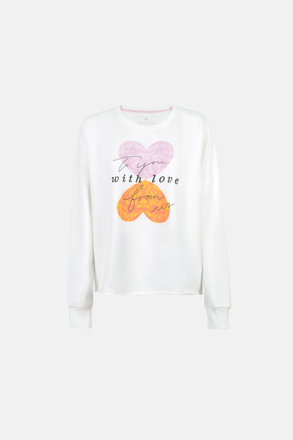 Sweatshirt "CyreneL" aus Baumwolle