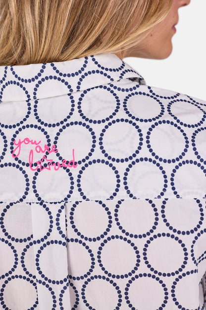 Bluse "OceanL" aus Baumwolle