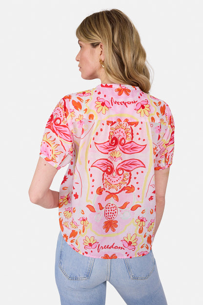 Bluse "RijaL" aus Baumwolle