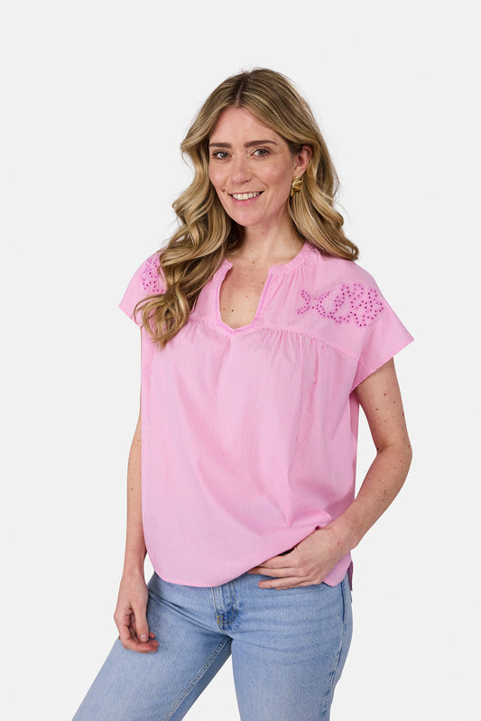 Bluse "KatalinaL" aus Baumwolle