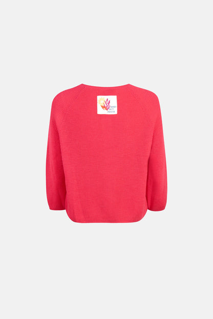 Strickjacke "AitanaL" mit Leinen