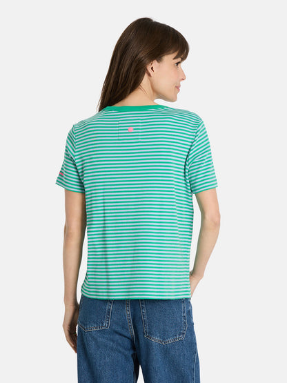T-Shirt "DafinaL" aus Baumwolle
