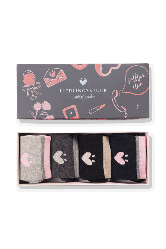 Lovely Socks - Regular-Socken - Box und Kulturtasche