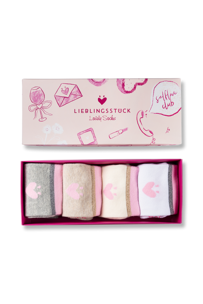 Lovely Socks - Regular-Socken - Box und Kulturtasche