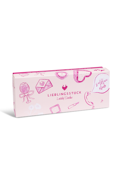 Lovely Socks - Regular-Socken - Box und Kulturtasche