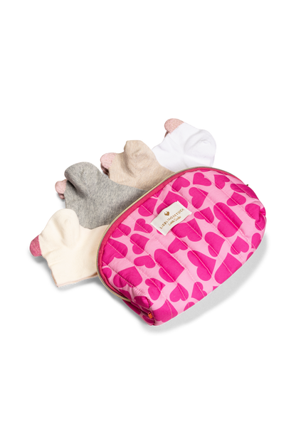 Lovely Socks - Sneaker-Socken - Box und Kulturtasche