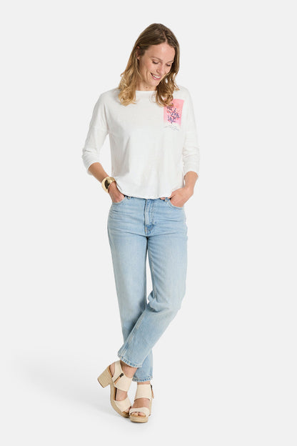 T-Shirt "CamillaL" aus Baumwolle