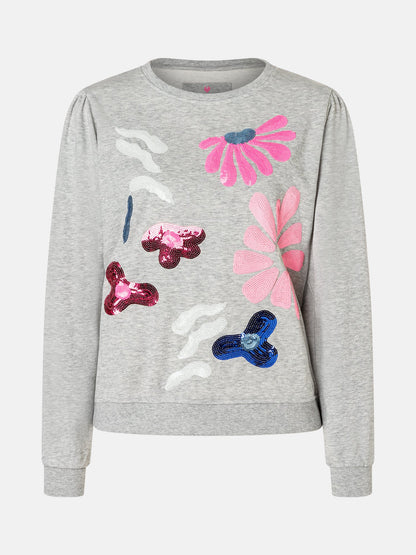 Sweatshirt "UlettaL" aus Baumwollmix