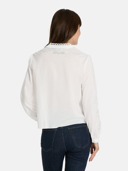Bluse "EldridL" aus Baumwolle