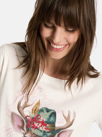 T-Shirt "CaraL" aus Baumwolle