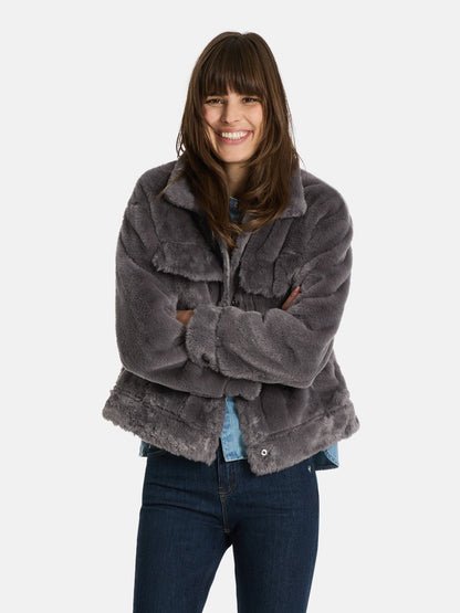Felljacke "MaliL" mit Fake Fur