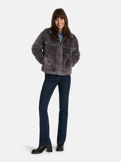 Felljacke "MaliL" mit Fake Fur