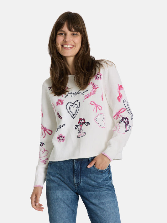 Pullover "DoritaL" aus Baumwollmix