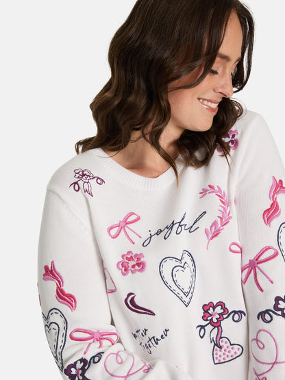 Pullover "DoritaL" aus Baumwollmix