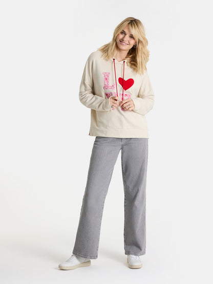 Hoodie "LivL" aus Baumwolle