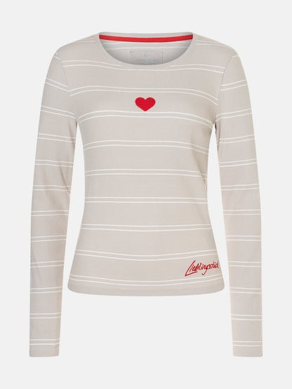 Langarmshirt "SinaL" aus Baumwollmix