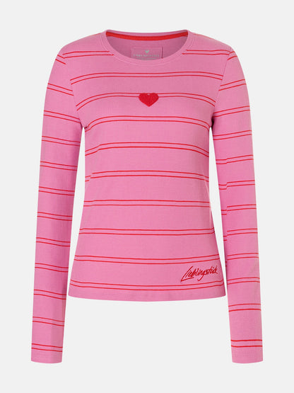 Langarmshirt "SinaL" aus Baumwollmix