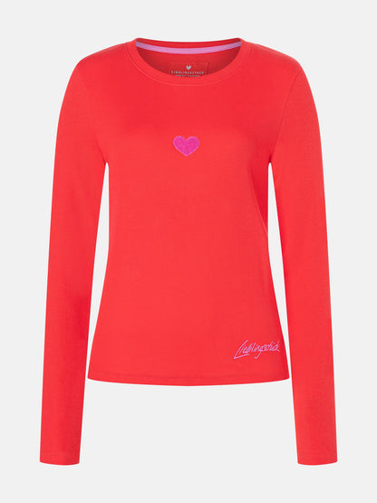 Langarmshirt "TaraL" aus Baumwollmix